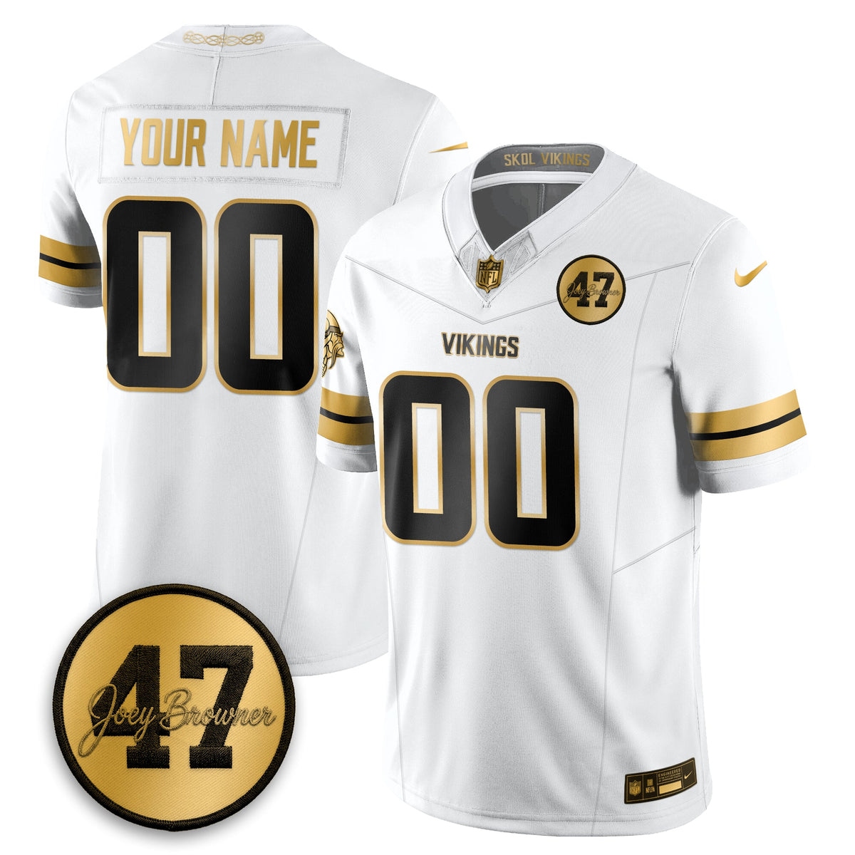 MIN Joey Browner Thank You For Memories - 1960 – 2026 Football Vapor Limited Custom Jersey - Stitched