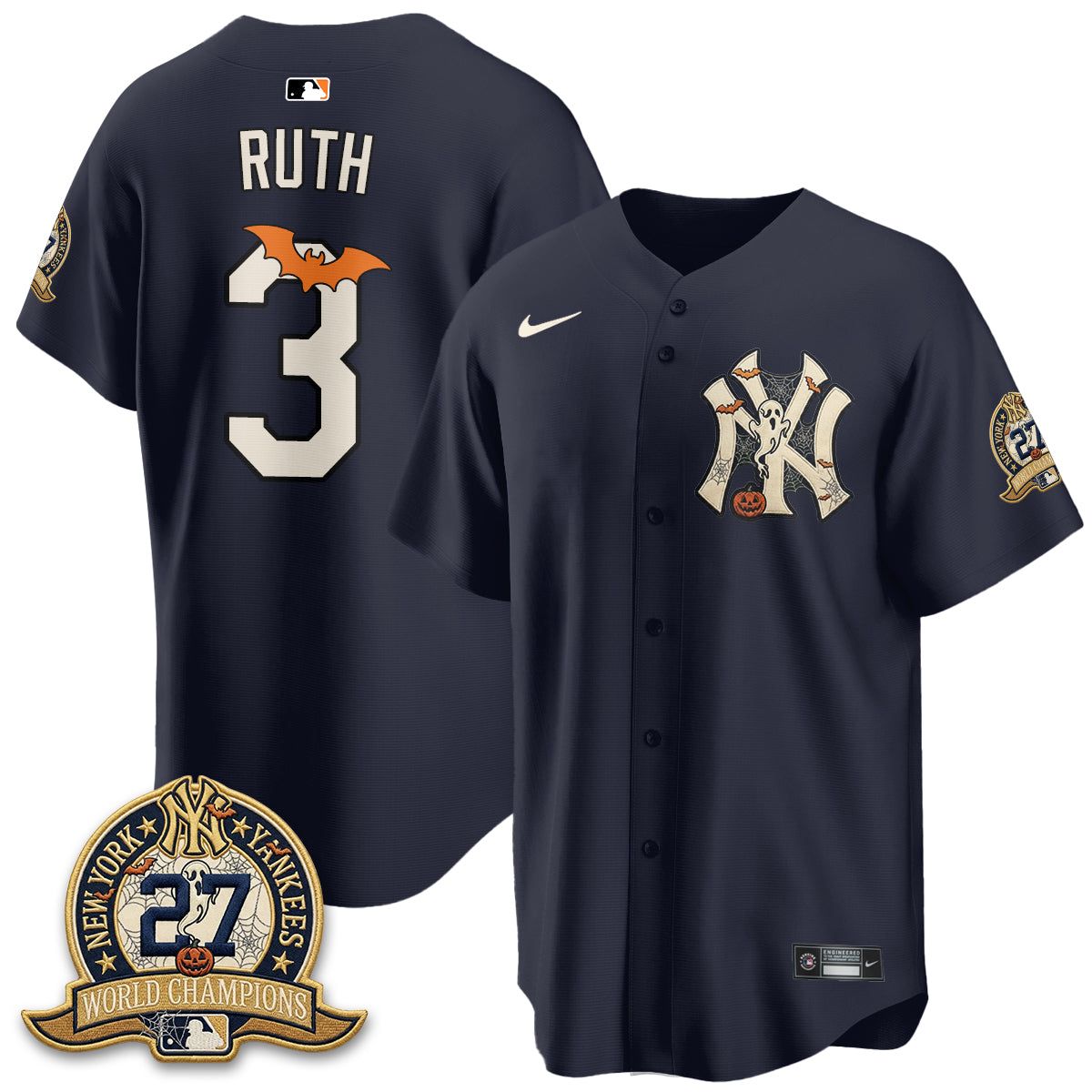 NYY Halloween 2026 Vapor Limited Jersey - Stitched