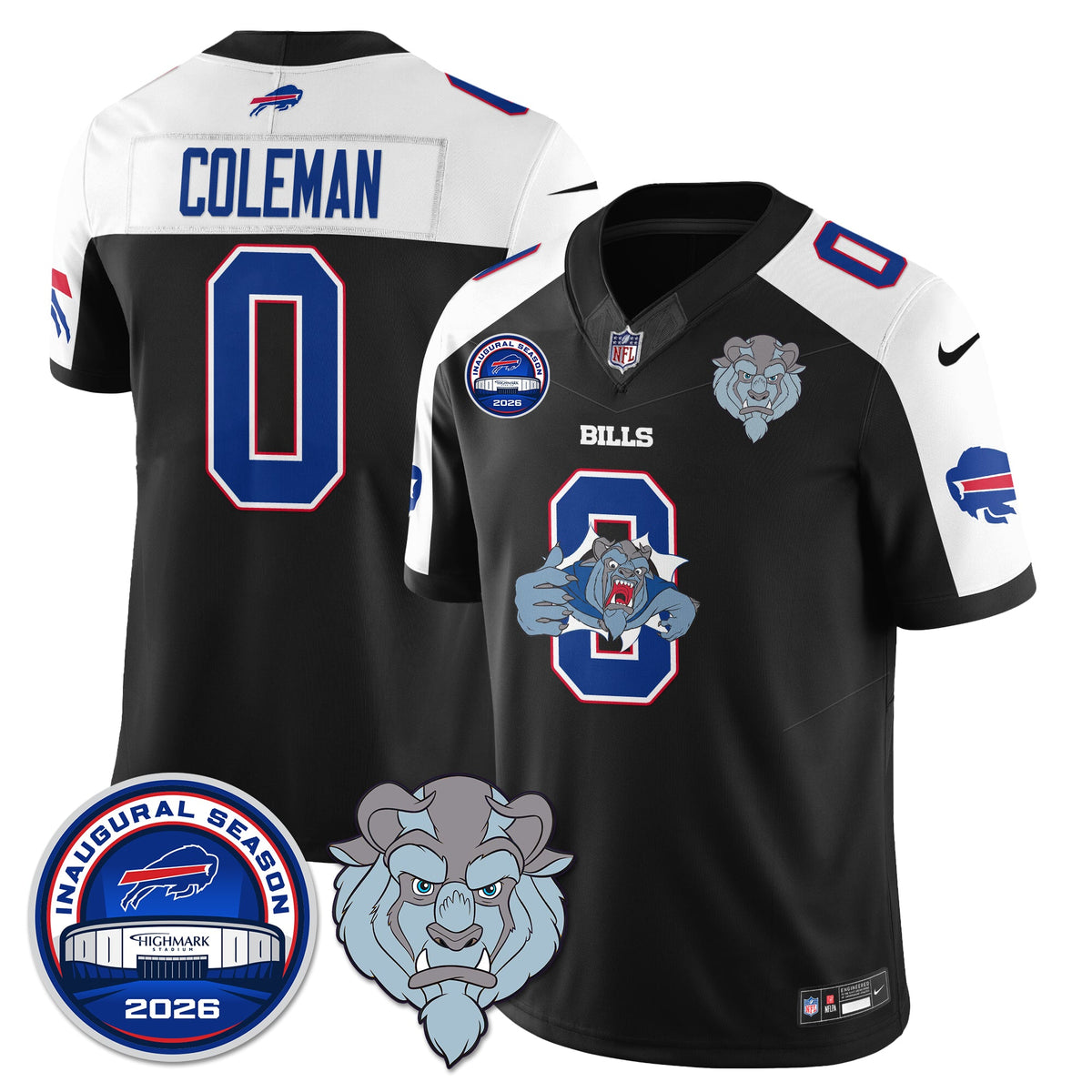 BUF x Hairy Blue Beast Edition Vapor Jersey - Stitched