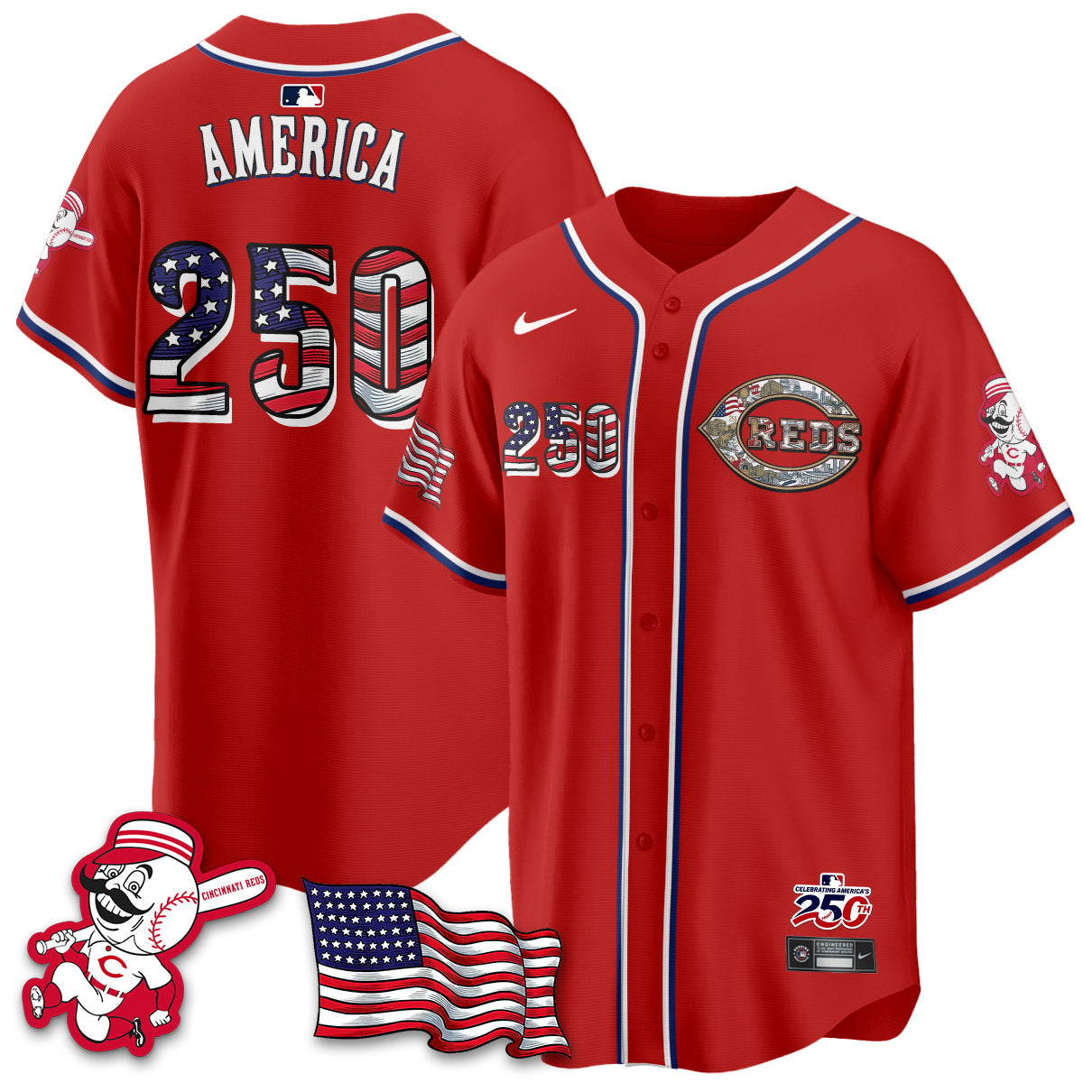CIN 2026 Independence Day USA Vapor Limited Jersey - Stitched