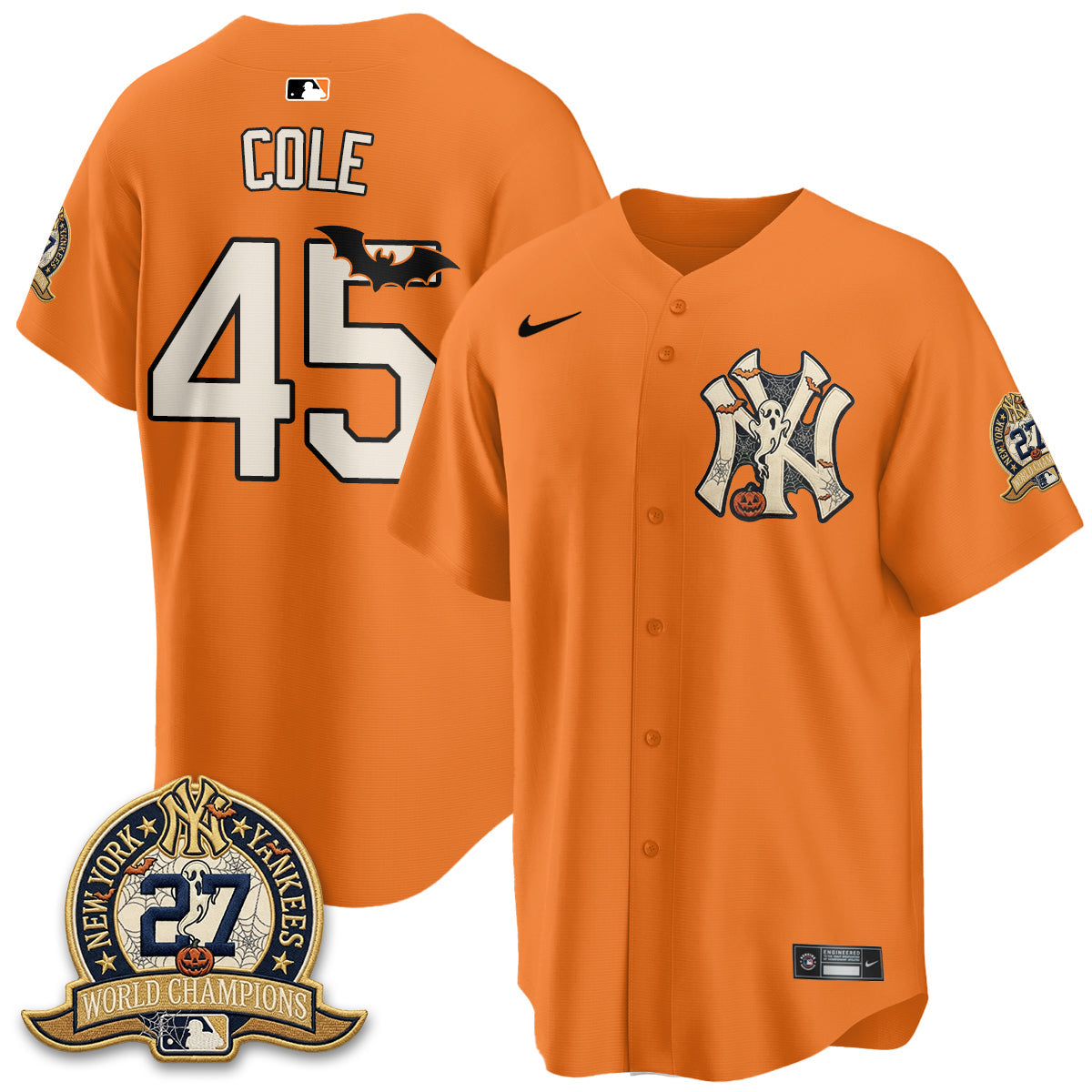 NYY Halloween 2026 Vapor Limited Jersey - Stitched