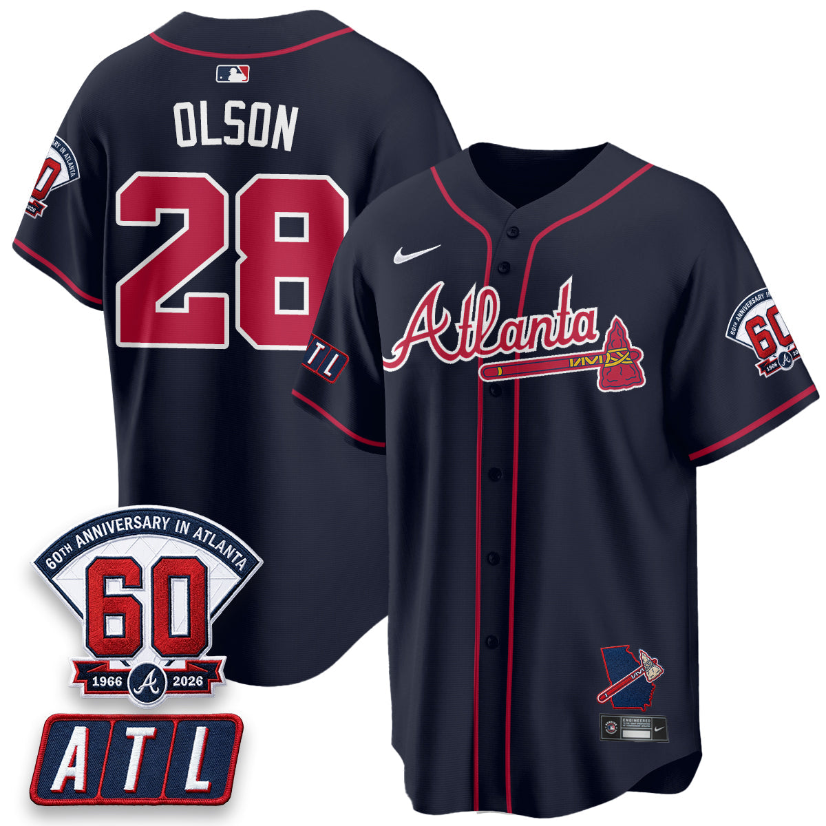 ATL 2026 60th Anniversary Vapor Limited Jersey - Stitched