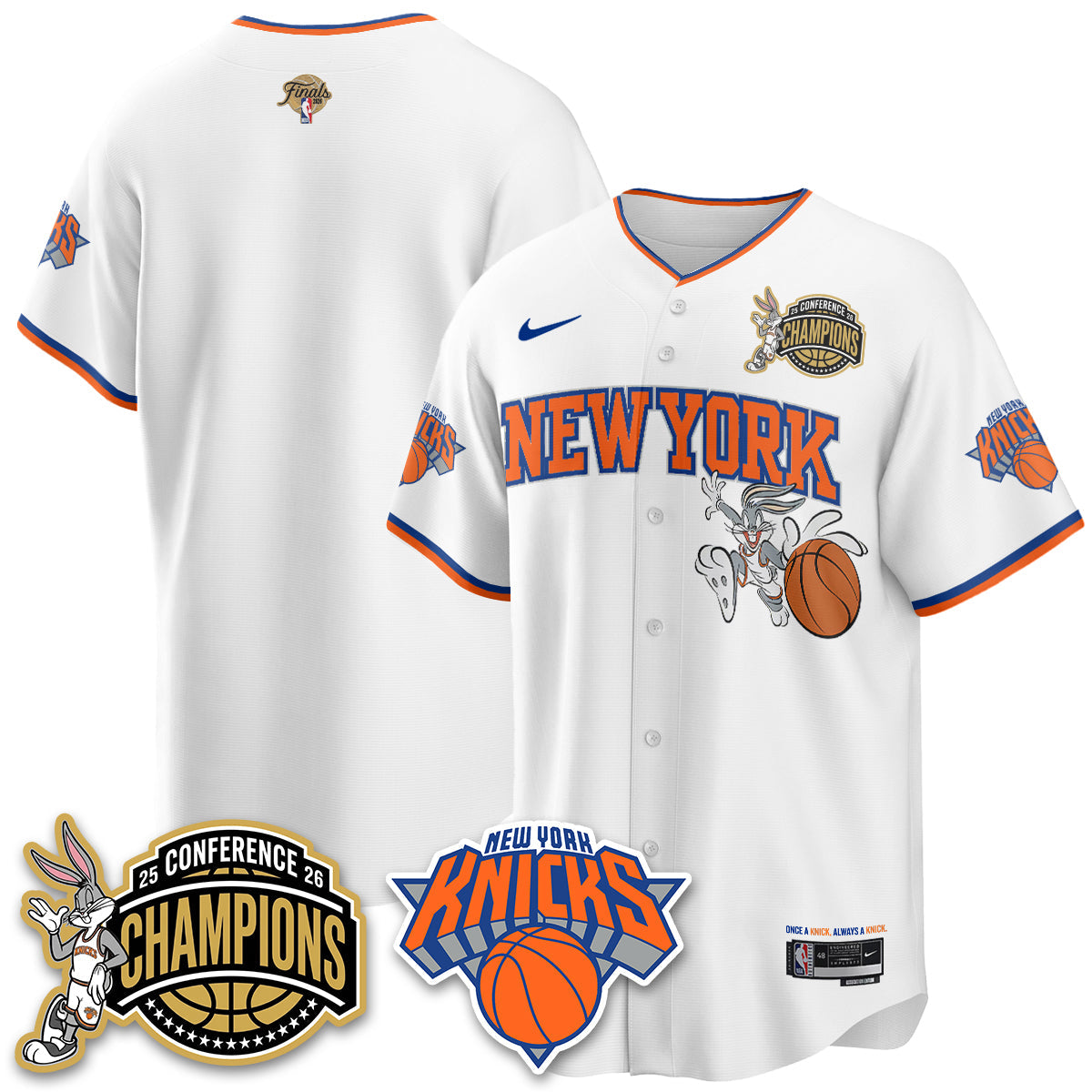 NYK 2026 Basketball  Finals x Bunny Vapor Jersey V2- Stitched