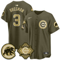 CHC New Era Olive 2026 Armed Forces Day Jersey -Stitched