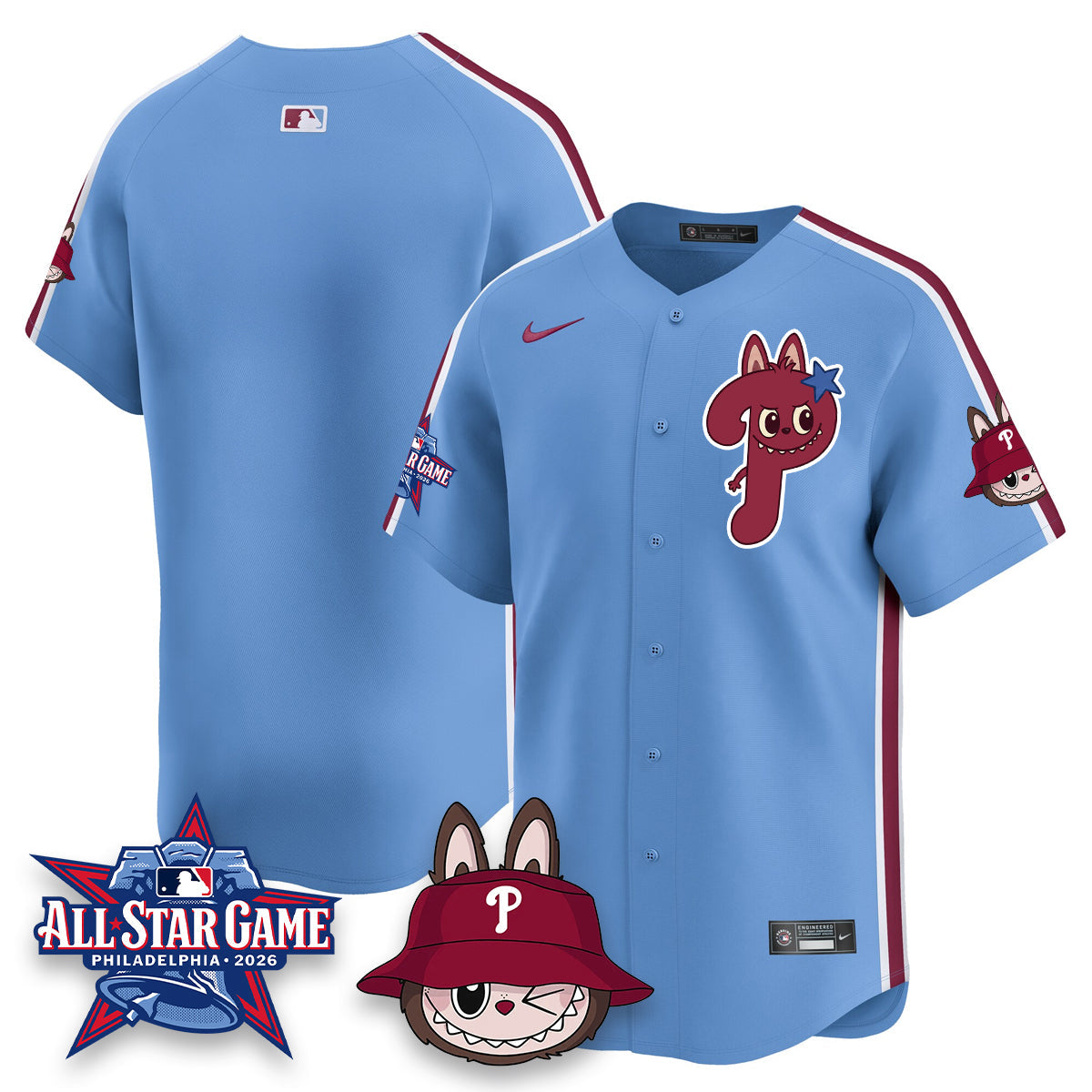 PHI Fanged Rabbit Doll  Vapor Limited Jersey - Stitched