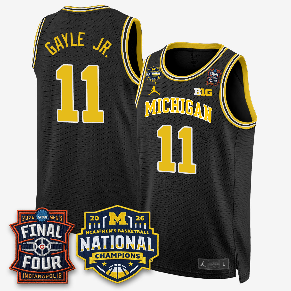 MICH 2026 NCAA Men's Basketball Champions Limited Jersey - Stitched