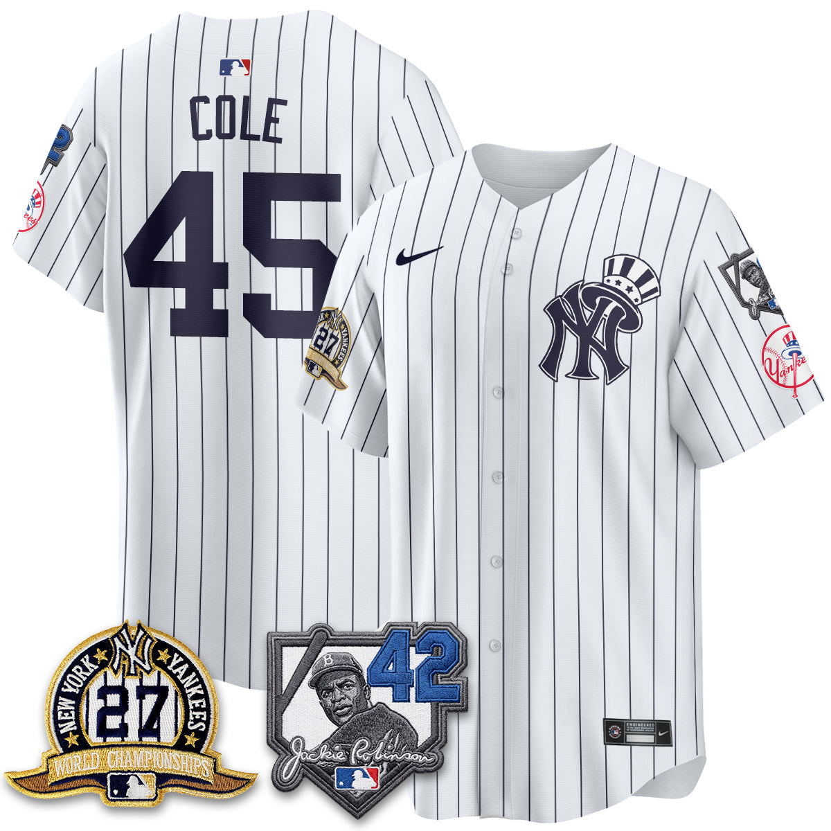 NYY 2026 Jackie Robinson Day Vapor Limited Gold Edition Jersey - Stitched - V2