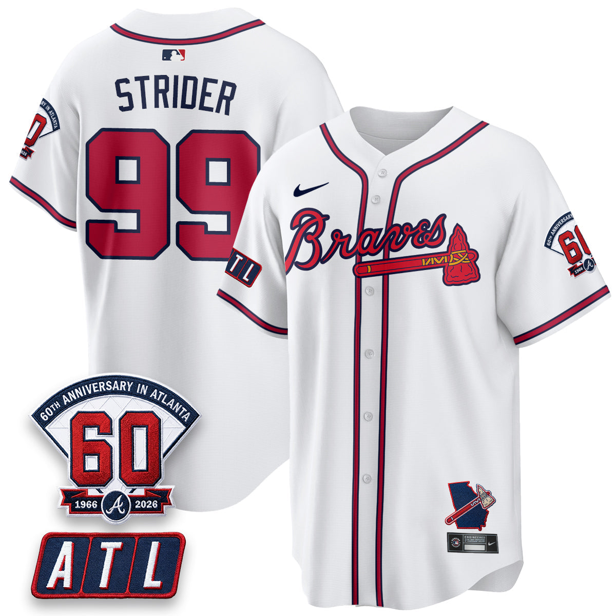 ATL 2026 60th Anniversary Vapor Limited Jersey - Stitched
