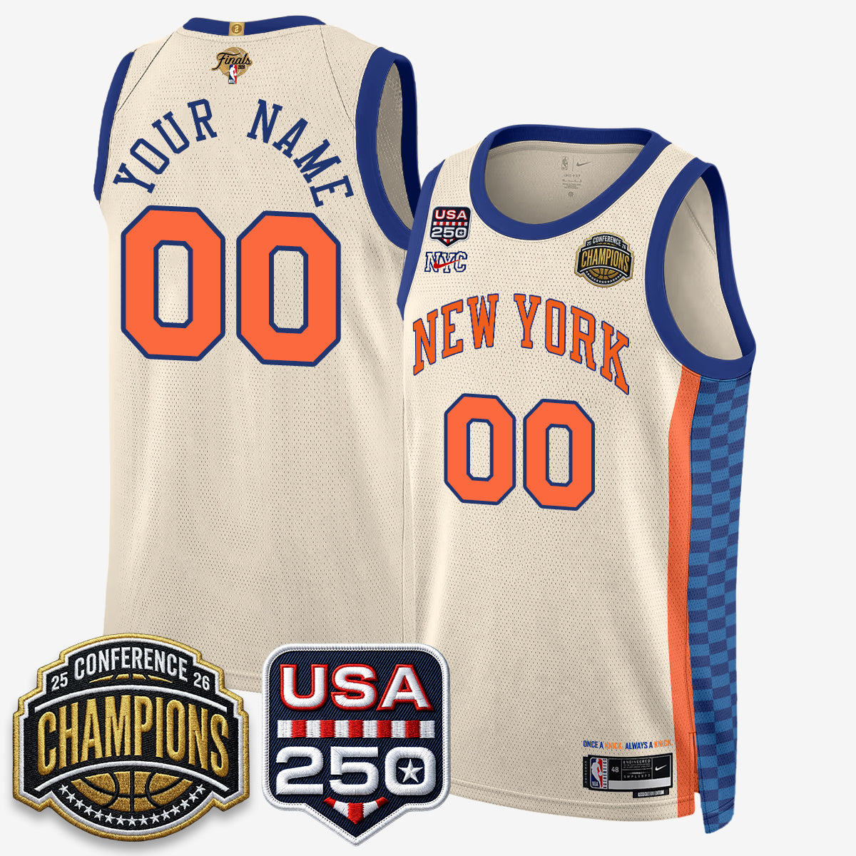 NYK 2026 Basketball  Eastern Conference Champions City Edition Custom Jersey V2- Stitched