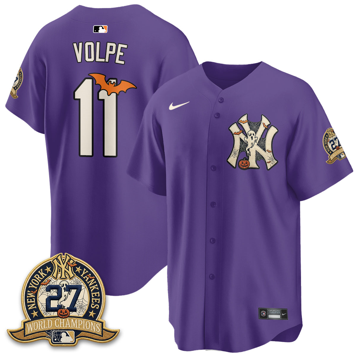 NYY Halloween 2026 Vapor Limited Jersey - Stitched