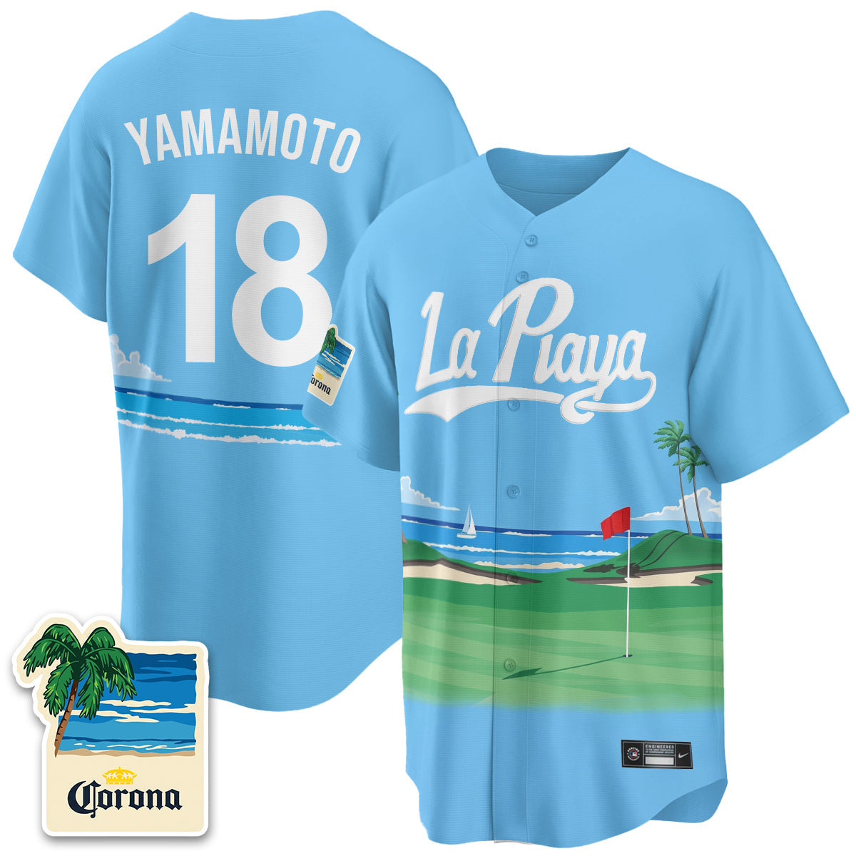 LAD Beach Connect "La Playa" Edition Vapor Jersey- Patch Stitched