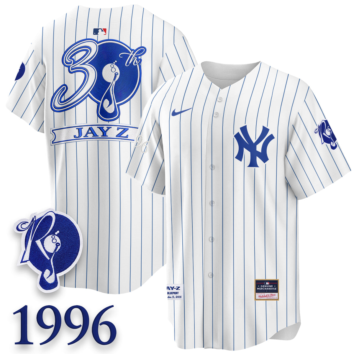 NYY x Jay Z Edition Vapor Jersey V2- Stitched
