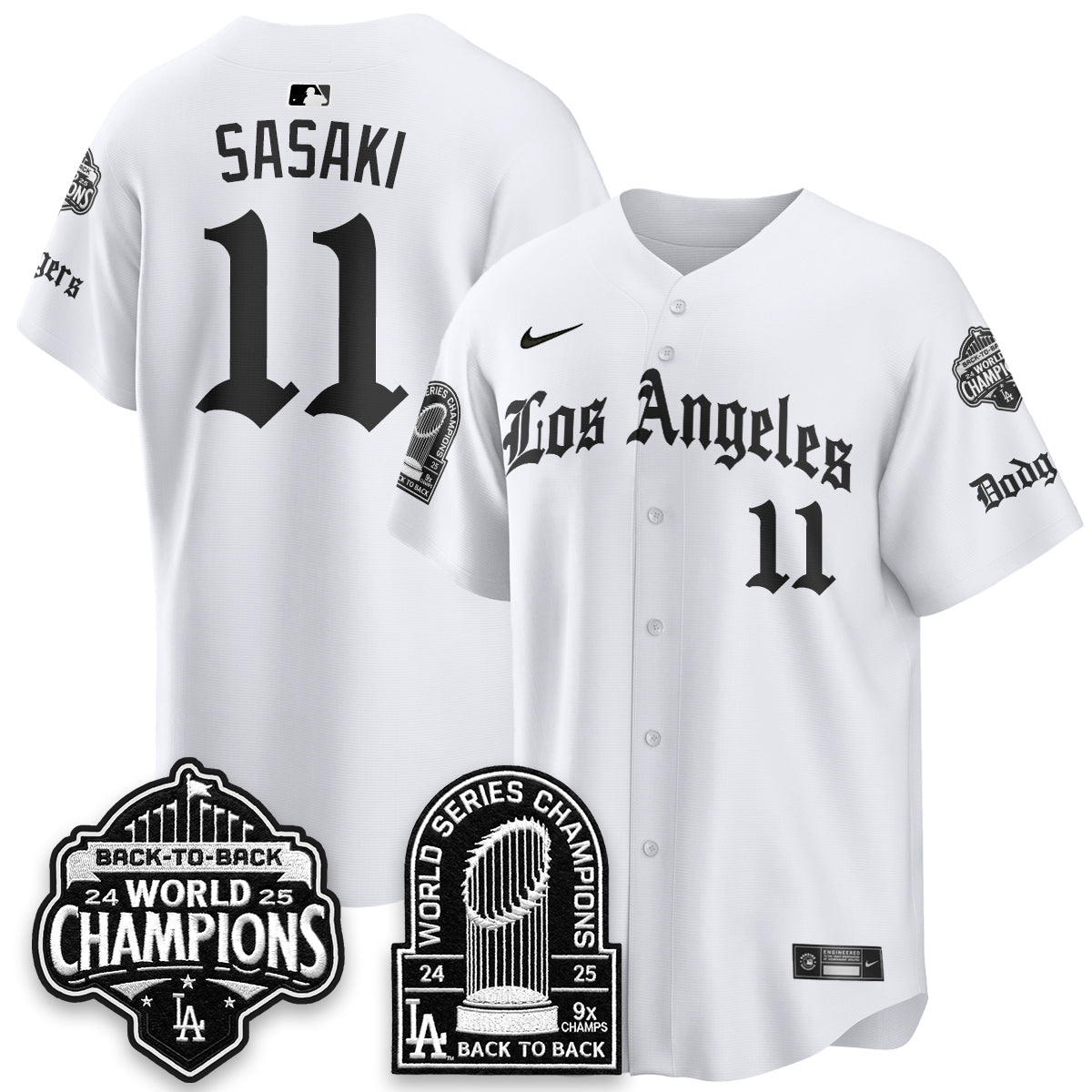 LAD WS Champions Back 2 Back Patch Vapor Premier Limited Gothic Edition Jersey - Stitched