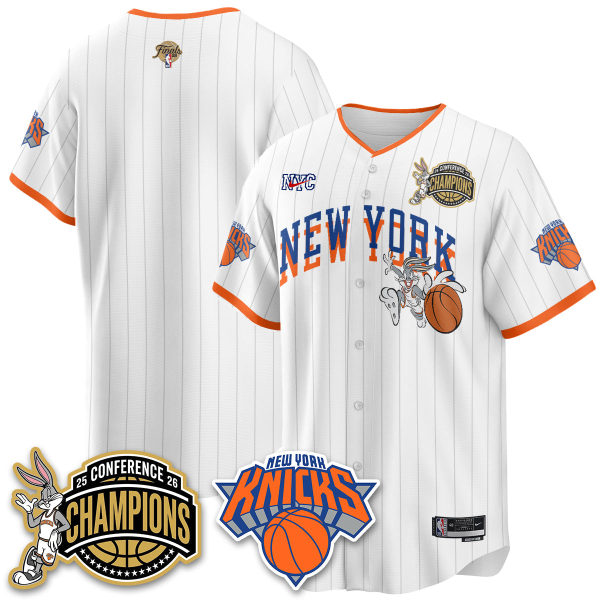 NYK 2026 Basketball  Finals x Bunny Vapor Jersey V2- Stitched