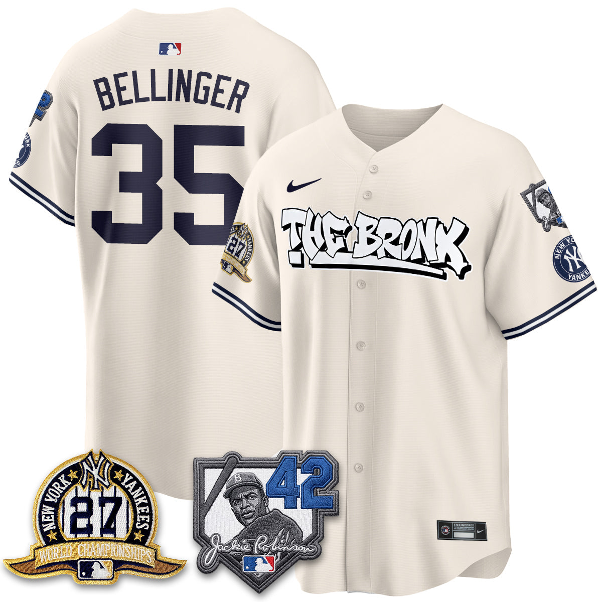 NYY The Bronx 2026 Jackie Robinson Day Vapor Limited Jersey - Stitched