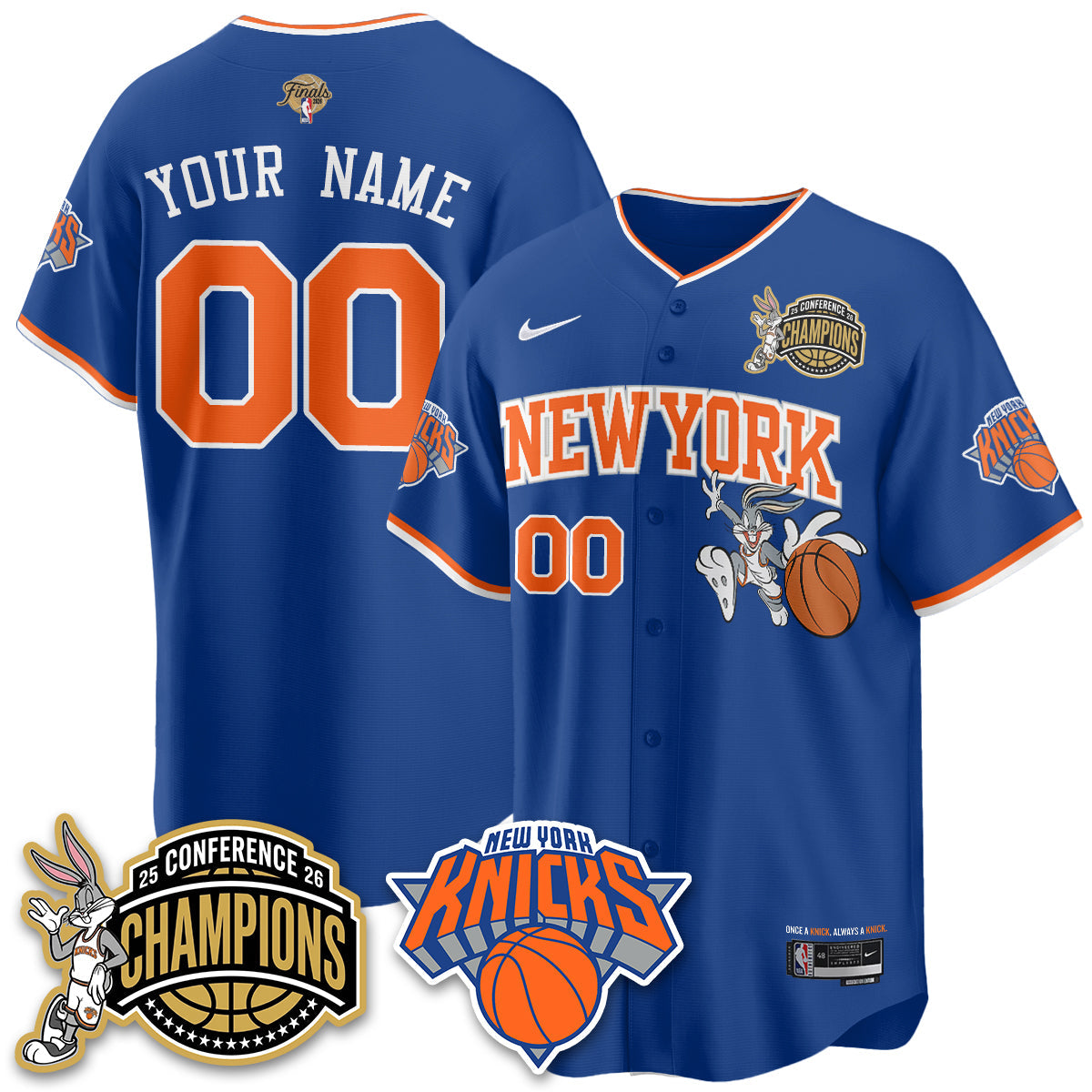 NYK 2026 Basketball  Finals x Bunny Vapor Custom Jersey V2- Stitched