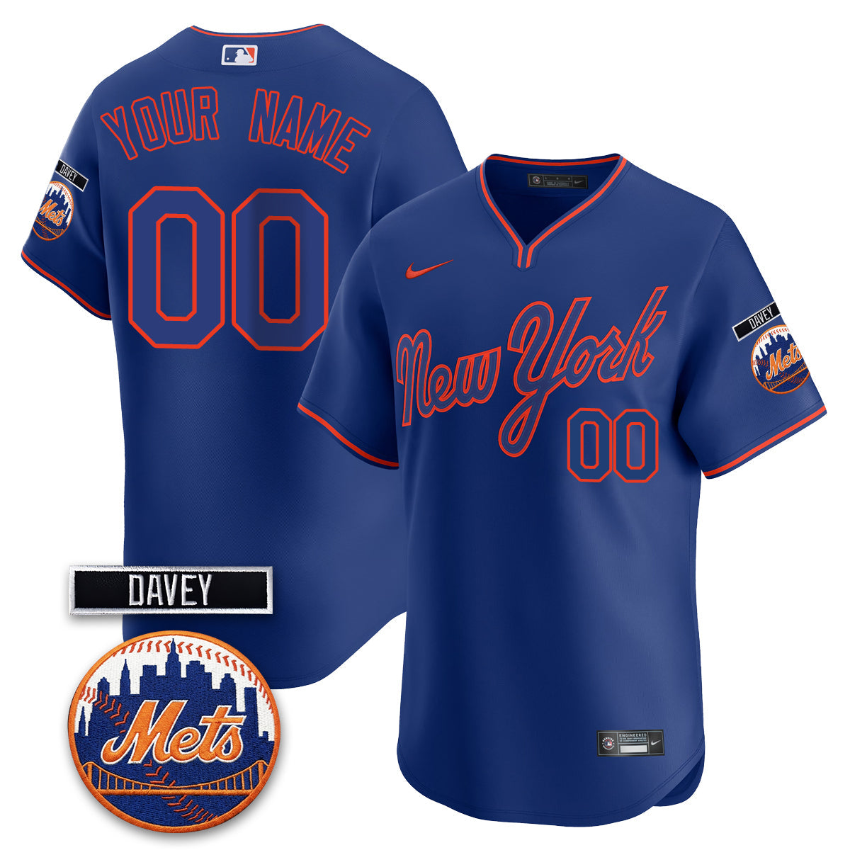 NYM 2026 Davey Johnson Memorial Vapor Custom Limited Jersey - Stitched