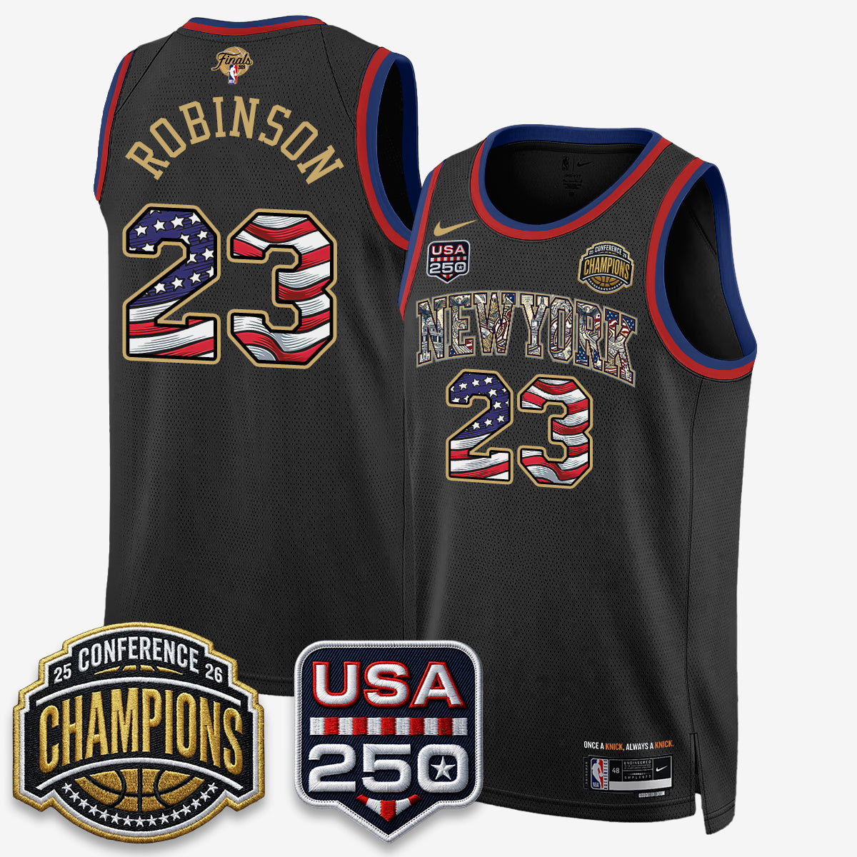 NYK 2026 Basketball  Eastern Conference Champions x Fourth of July Vapor Jersey - Stitched
