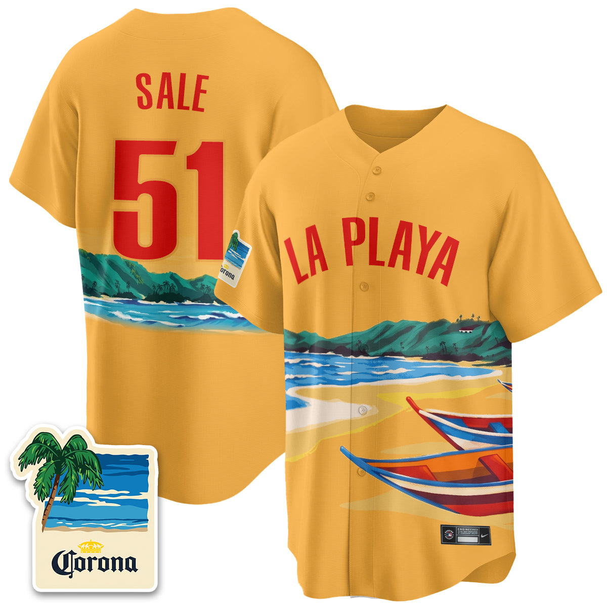 ATL Beach Connect "La Playa" Edition Vapor Jersey- Patch Stitched