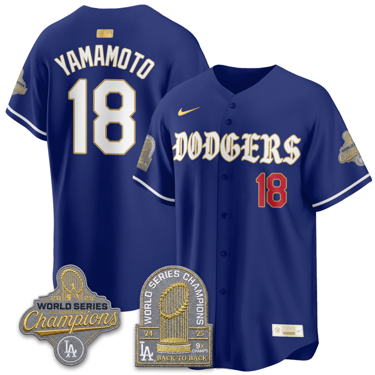 LAD Vapor Limited Jersey - Back to Back 9x Champs - Stitched