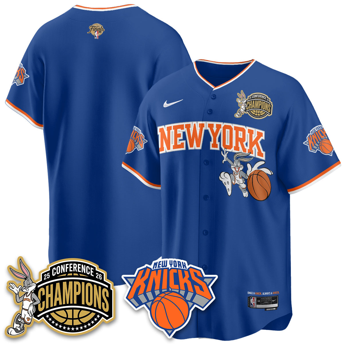 NYK 2026 Basketball  Finals x Bunny Vapor Jersey V2- Stitched