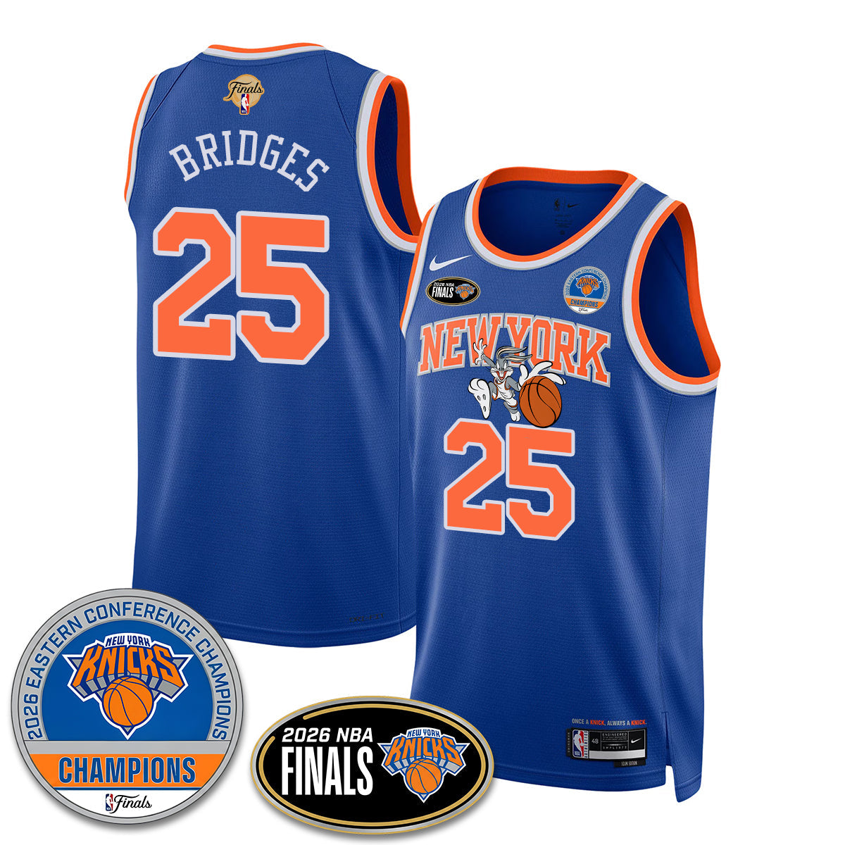 NYK 2026 Basketball  Eastern Conference Champions x Bunny Vapor Jersey - Stitched