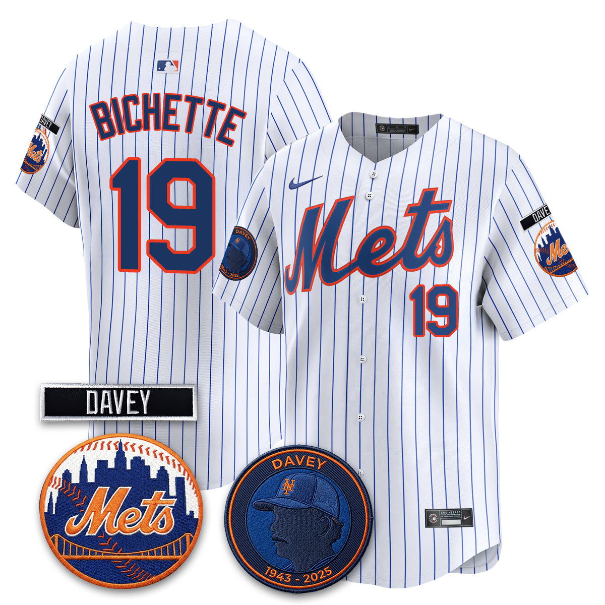 NYM 2026 Davey Johnson In Memoriam Vapor Limited Jersey - Stitched