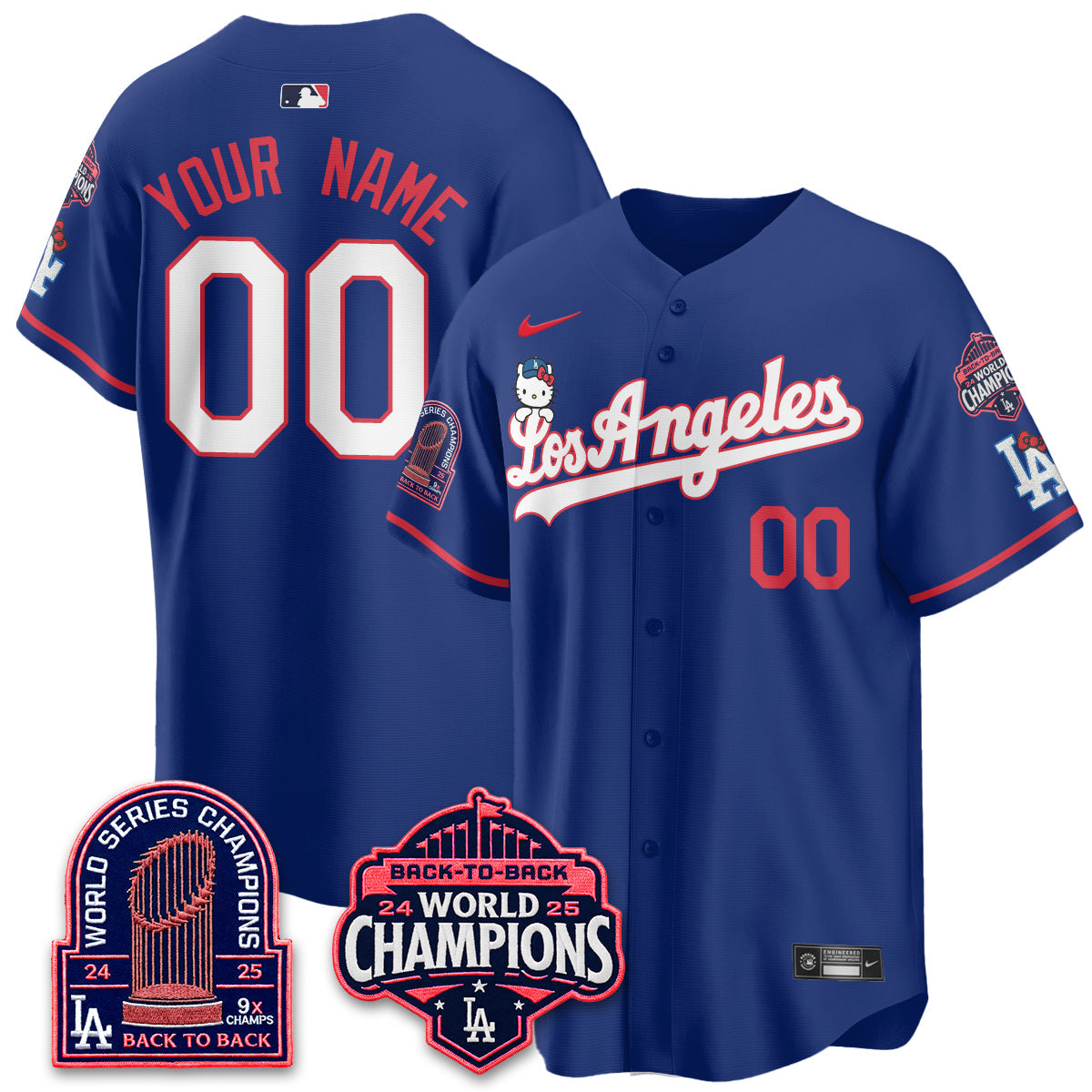 LAD x Hello Kitty Night 2026 Vapor Custom Jersey - Stitched - V2