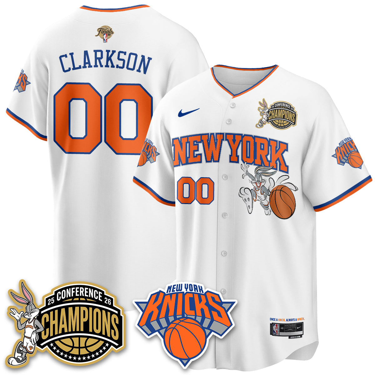 NYK 2026 Basketball  Finals x Bunny Vapor Jersey V2- Stitched