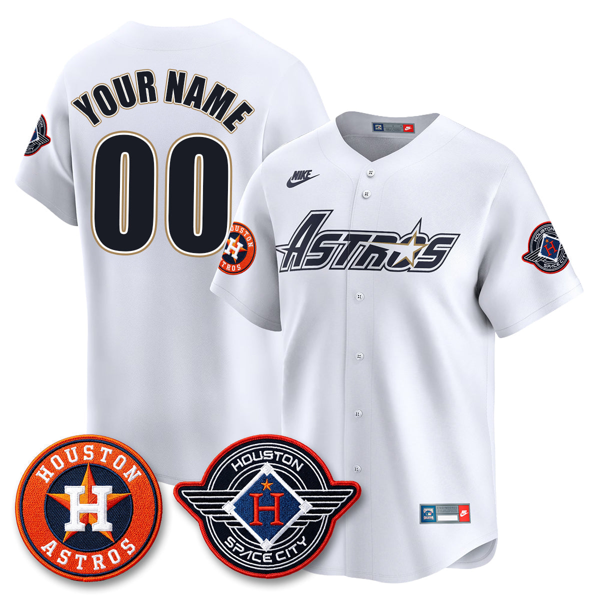 HOU 2026 Space City Vapor Limited Custom Jersey - Stitched