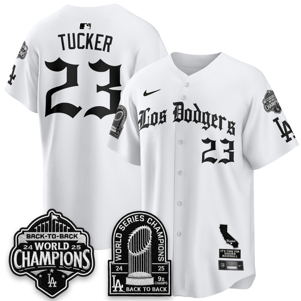 LAD World Series Champions Vapor Premier Limited Gothic Edition Jersey - Stitched
