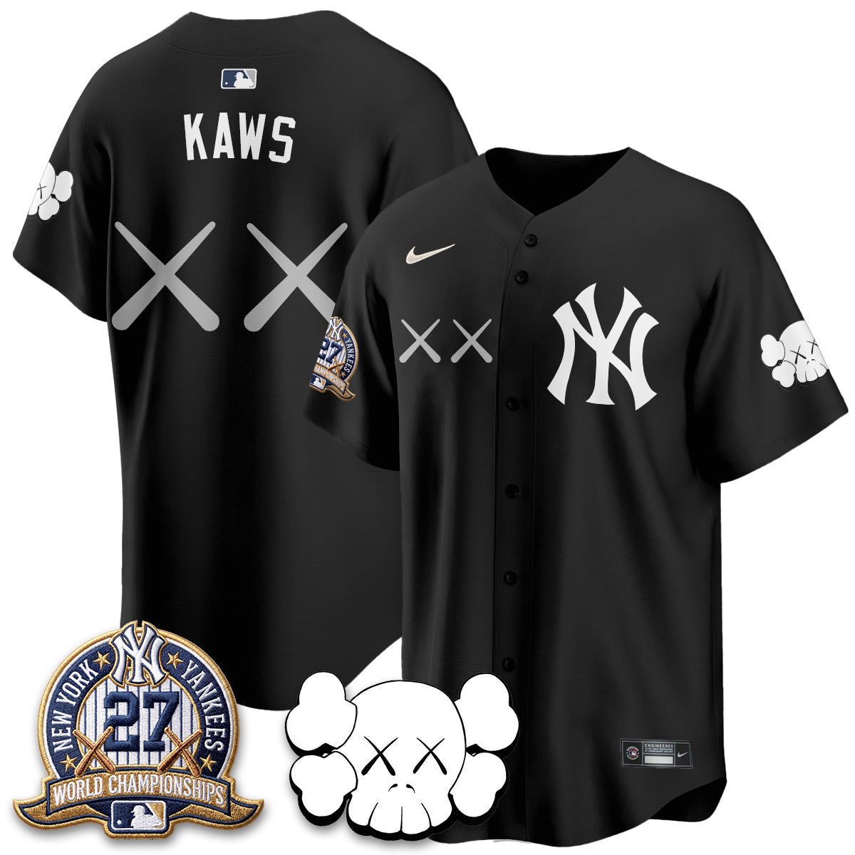 NYY x KAWS Edition Vapor Jersey - Stitched