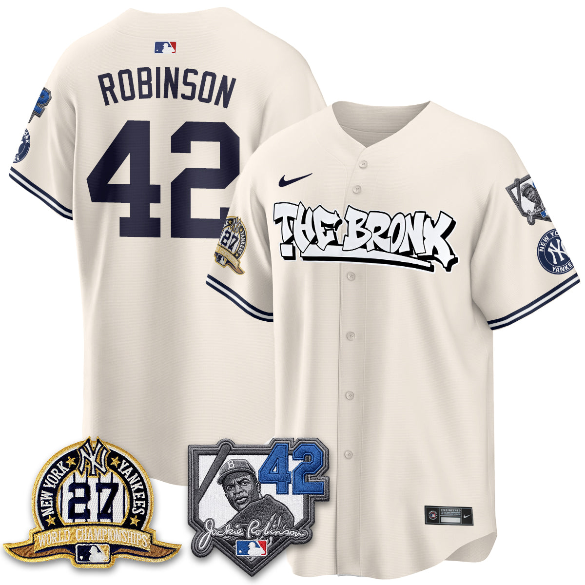 NYY The Bronx 2026 Jackie Robinson Day Vapor Limited Jersey - Stitched