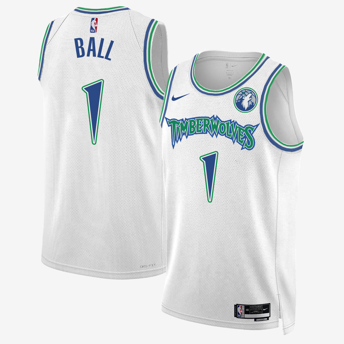 MIN #1 of Minnesota LaMelo Ball Jersey - Stitched