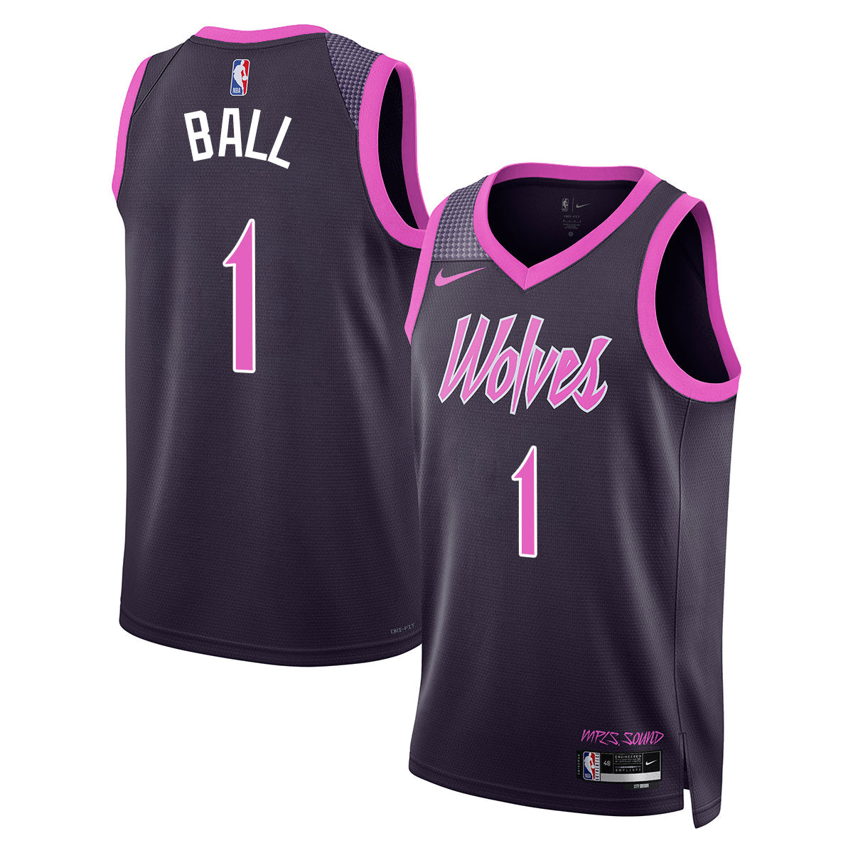 MIN #1 of Minnesota LaMelo Ball Jersey - Stitched