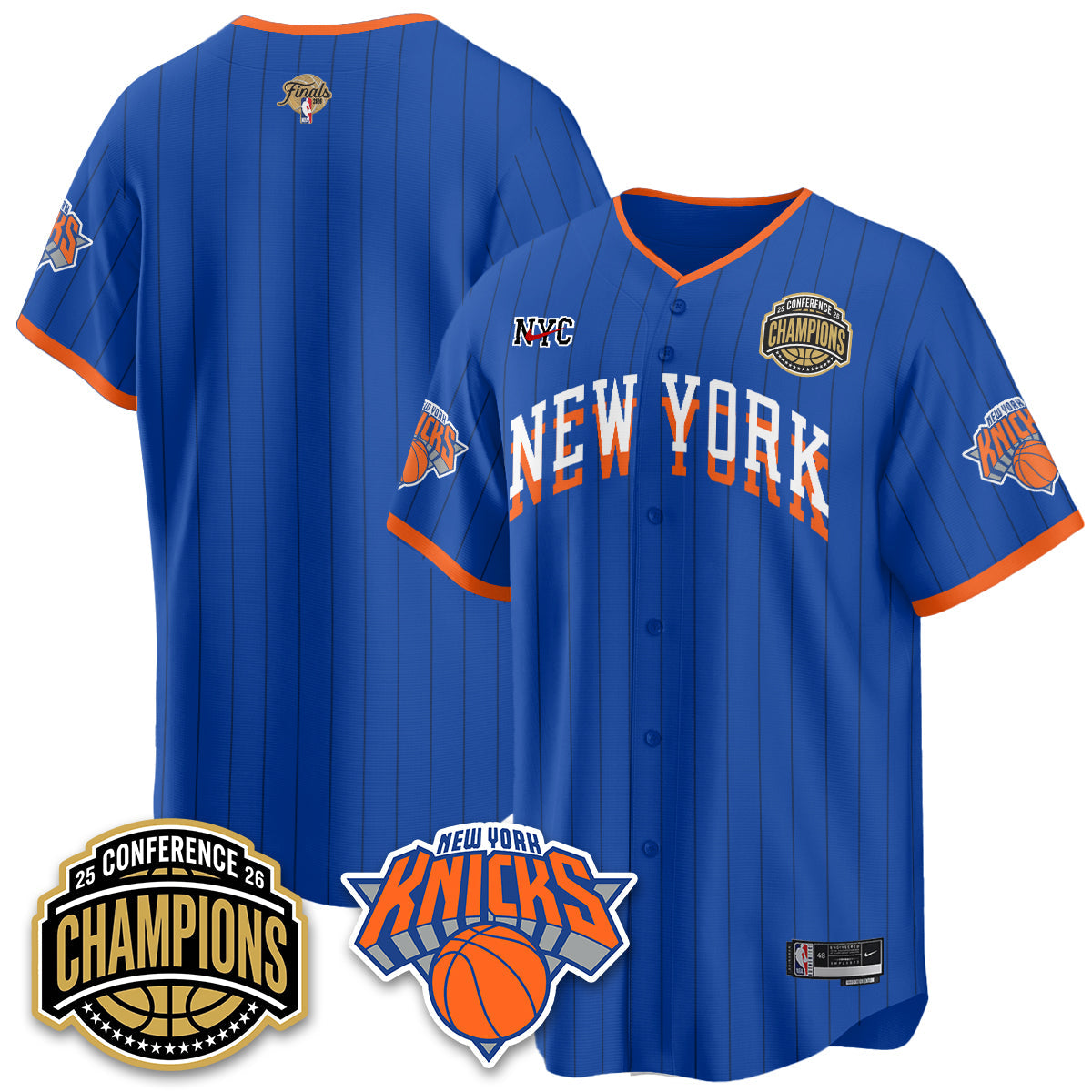 NYK 2026 Basketball  Finals Vapor City Edition Jersey V2- Stitched