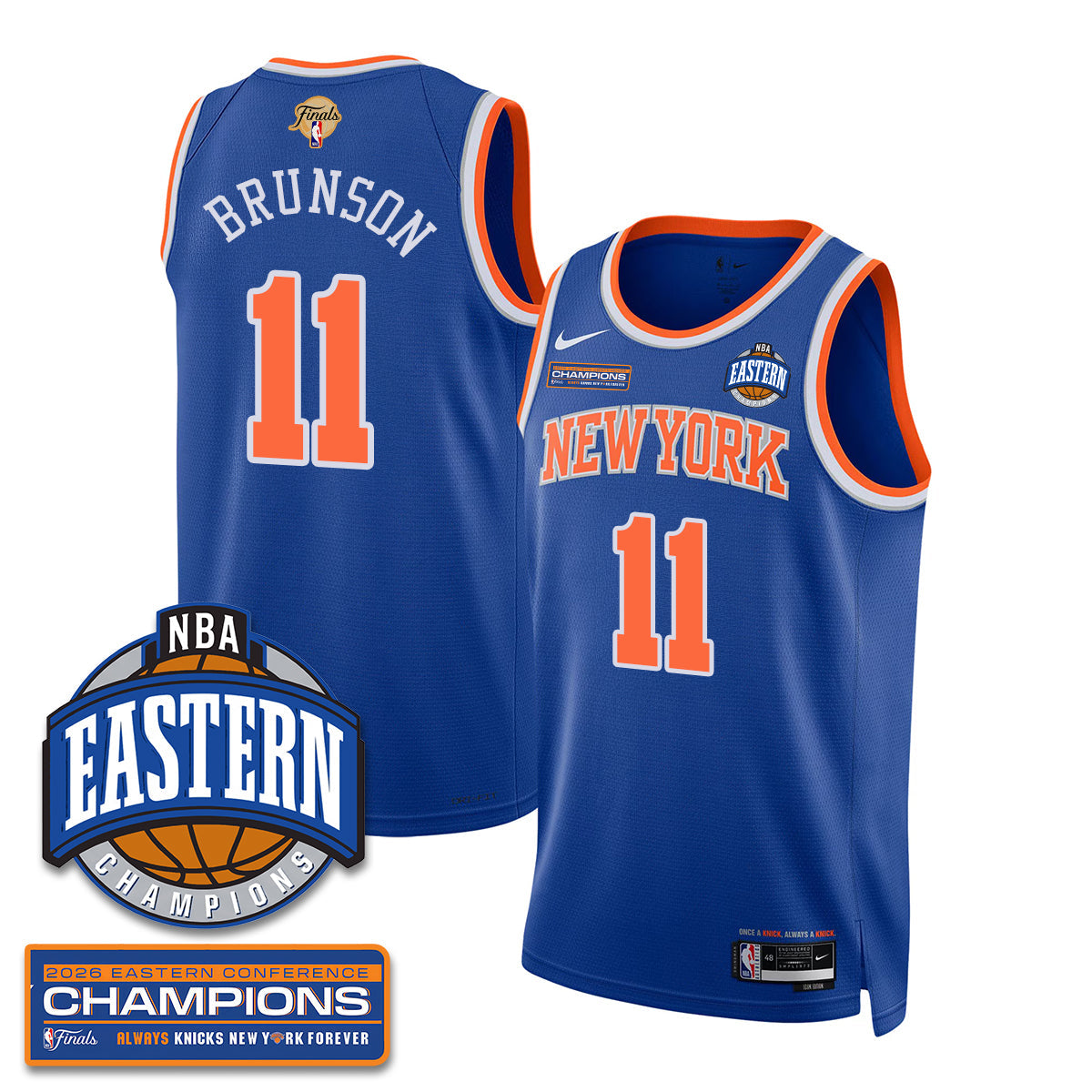 NYK 2026 Basketball  Eastern Conference Champions Vapor Jersey - Stitched