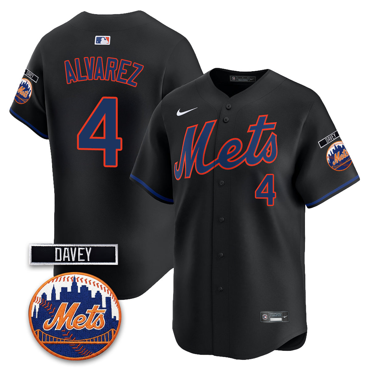 NYM 2026 Davey Johnson Memorial Vapor Limited Jersey - Stitched
