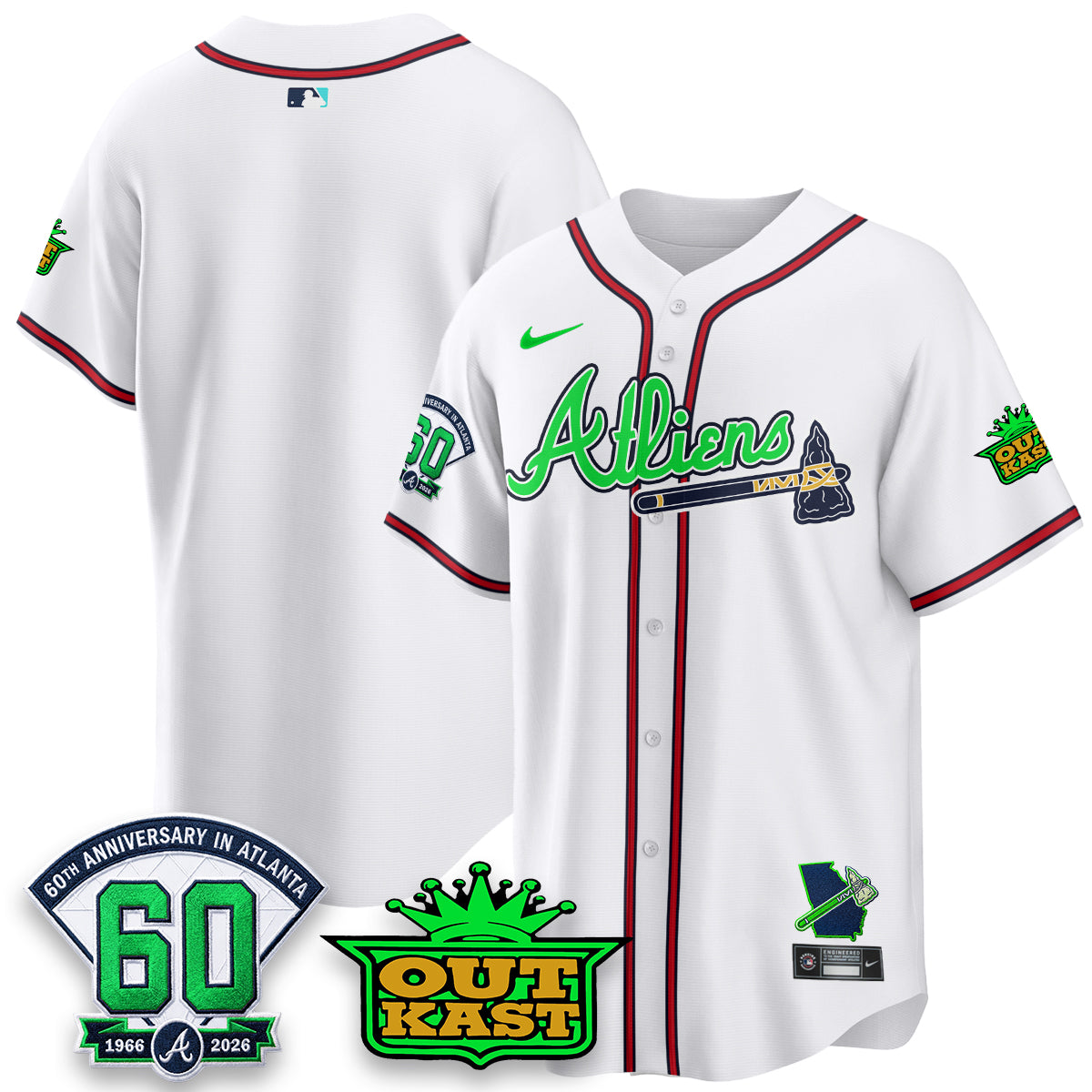 ATL x Atliens Cool Base Galaxy Version Jersey - Stitched