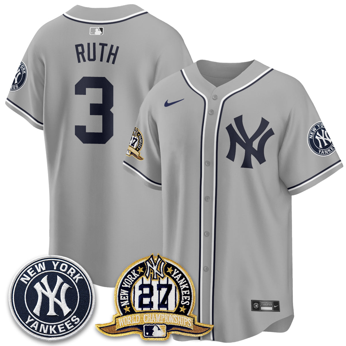 NYY 2026 Black Out Style Vapor Limited Jersey - Stitched