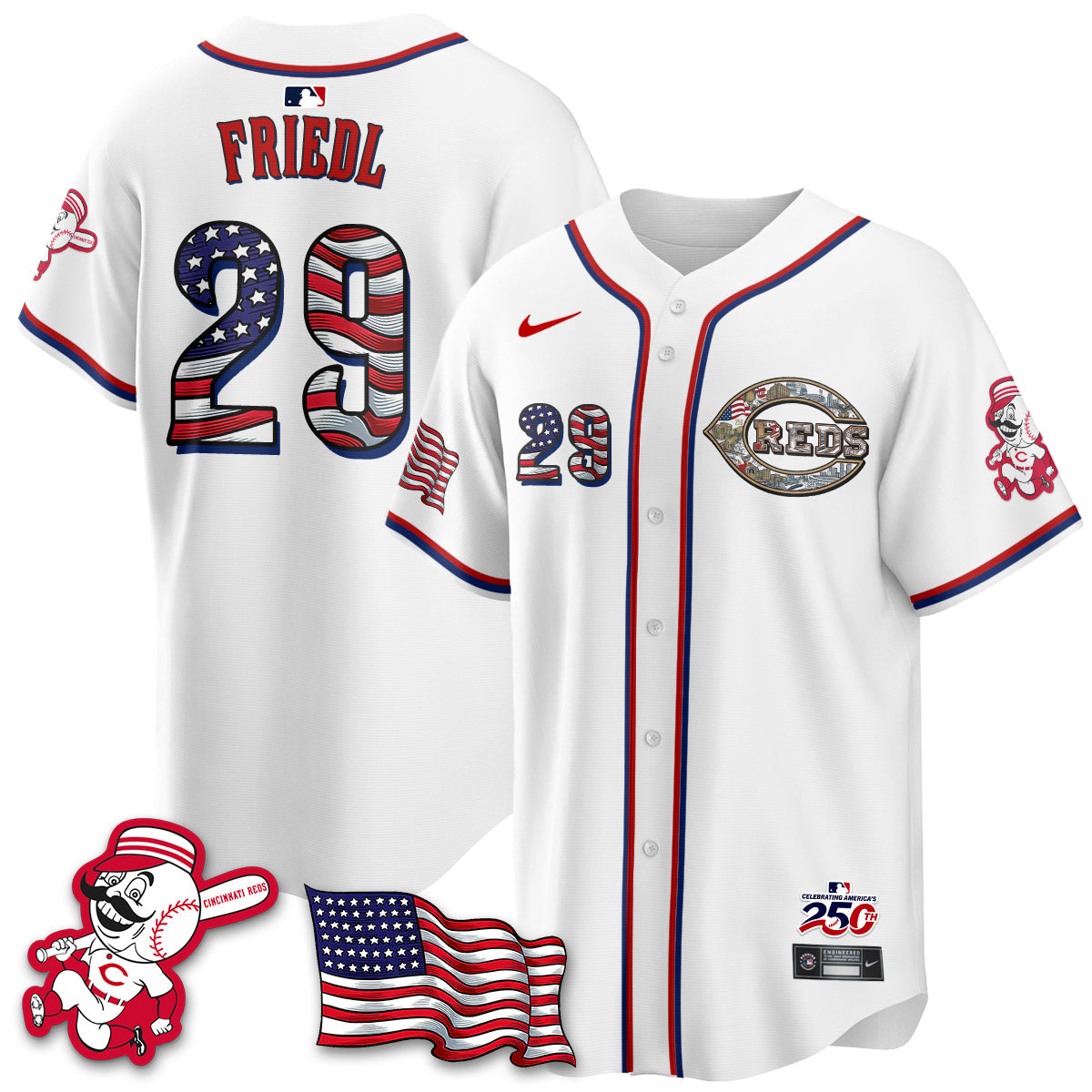 CIN 2026 Independence Day USA Vapor Limited Jersey - Stitched