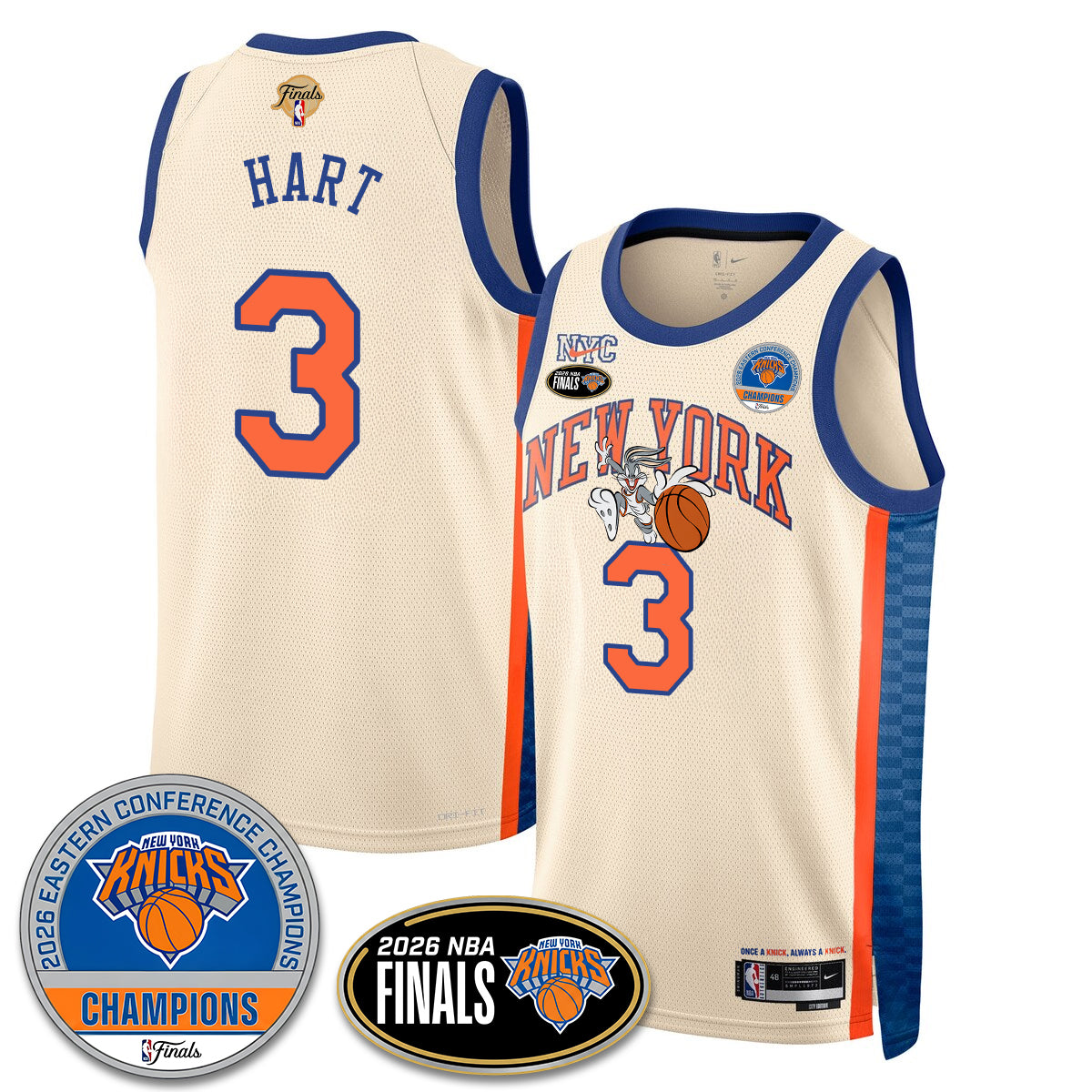 NYK 2026 Basketball  Eastern Conference Champions x Bunny Vapor Jersey - Stitched