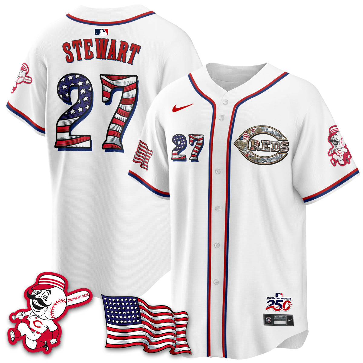 CIN 2026 Independence Day USA Vapor Limited Jersey - Stitched