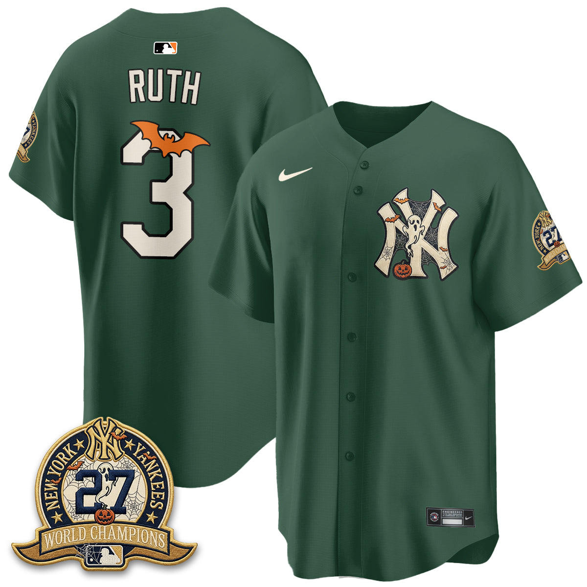 NYY Halloween 2026 Vapor Limited Jersey - Stitched