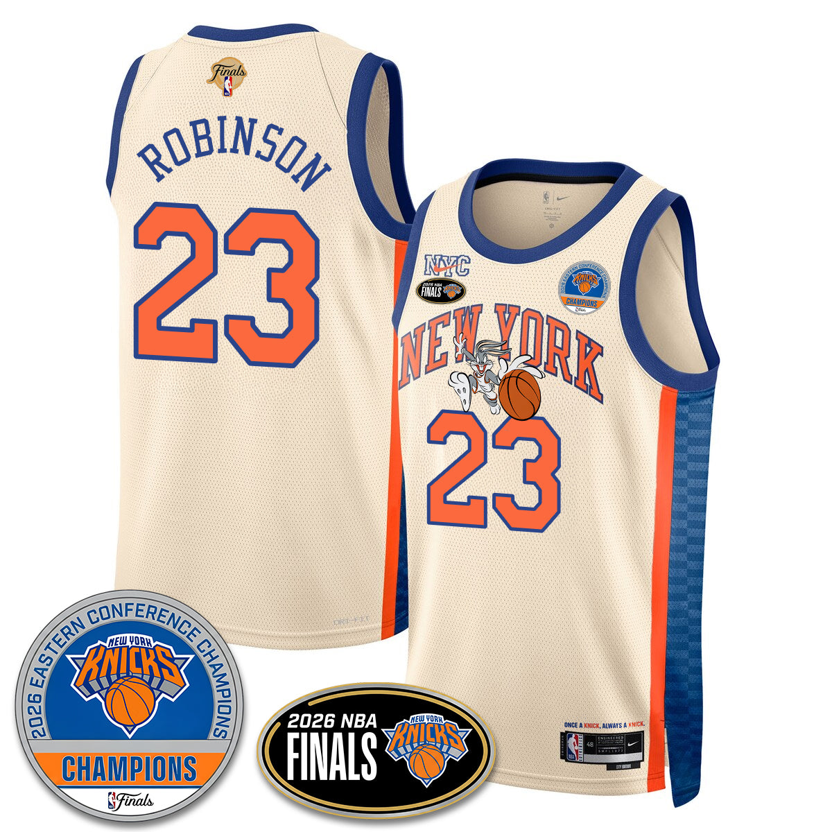 NYK 2026 Basketball  Eastern Conference Champions x Bunny Vapor Jersey - Stitched