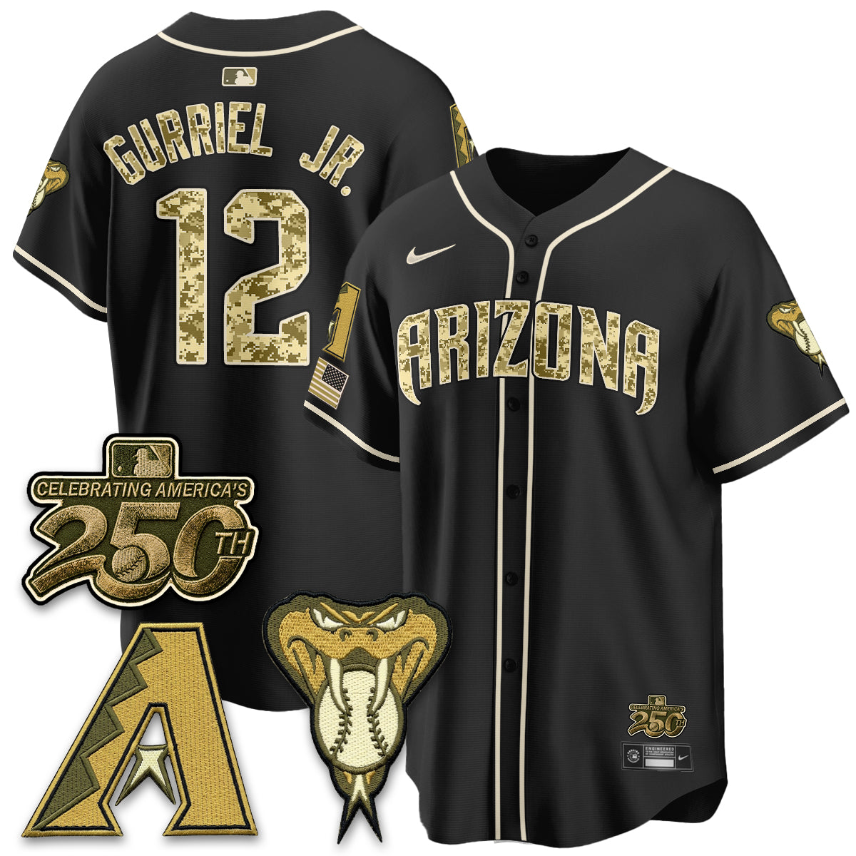 ARI Salute to Service 2026 Vapor Premier Limited Jersey - Stitched