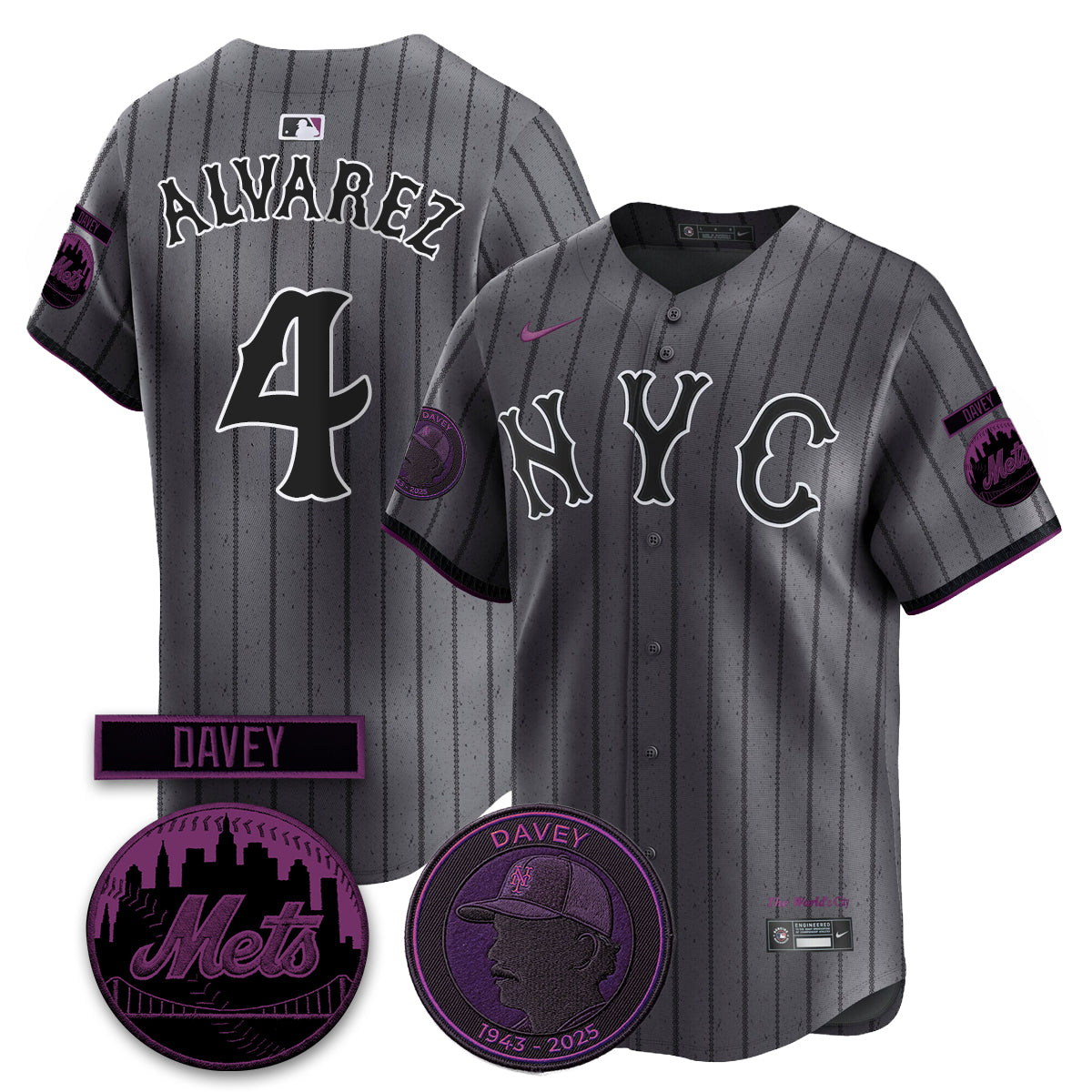 NYM 2026 Davey Johnson In Memoriam Vapor Limited Jersey - Stitched