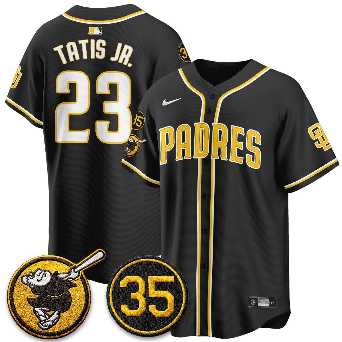 SD 2026 Black Out Style Limited Vapor Jersey - Stitched