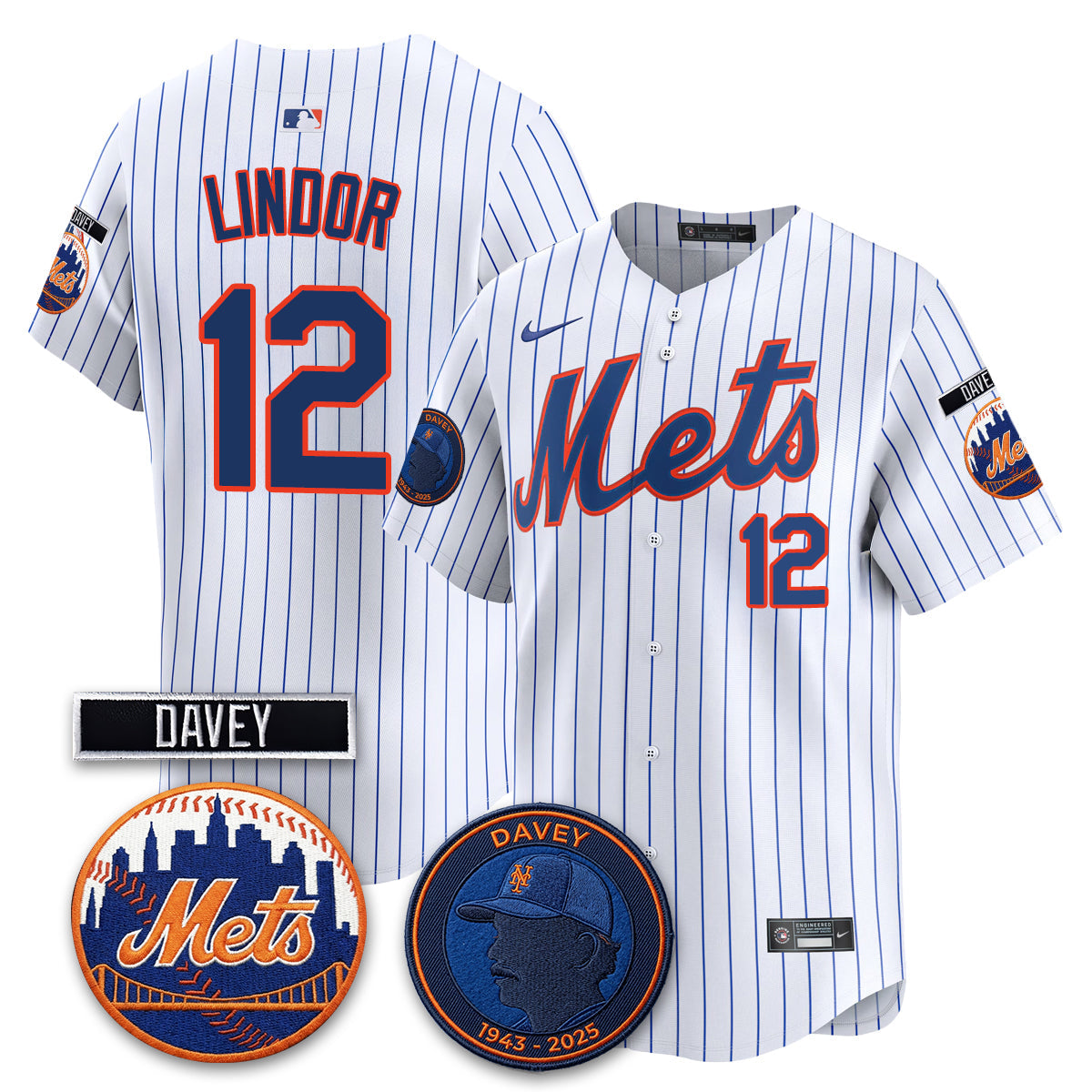 NYM 2026 Davey Johnson In Memoriam Vapor Limited Jersey - Stitched