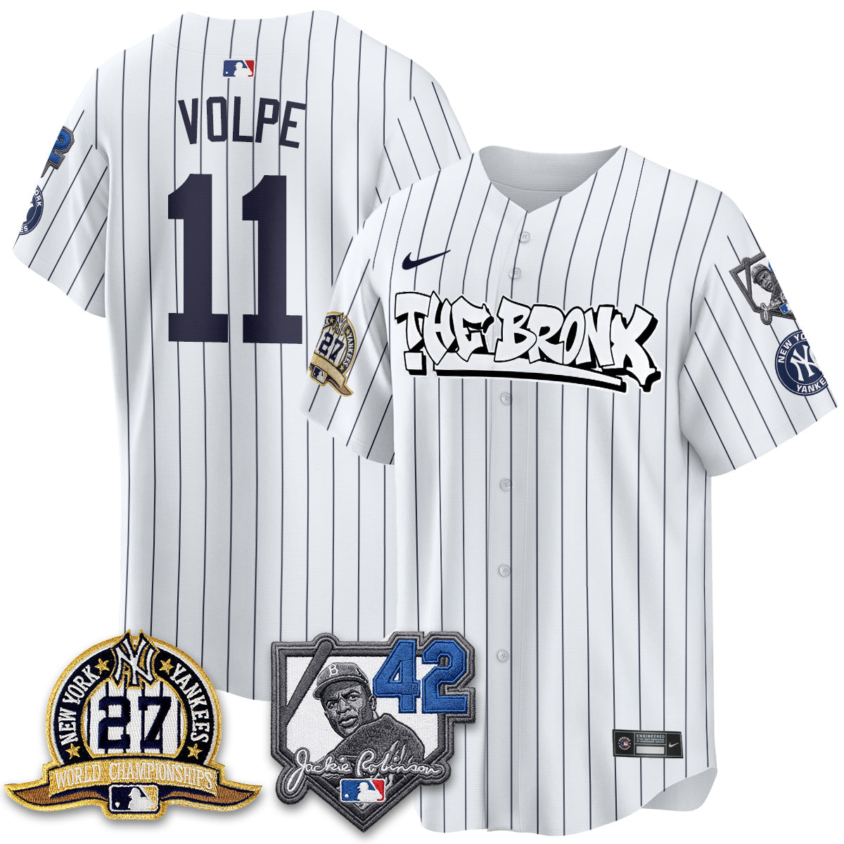 NYY The Bronx 2026 Jackie Robinson Day Vapor Limited Jersey - Stitched